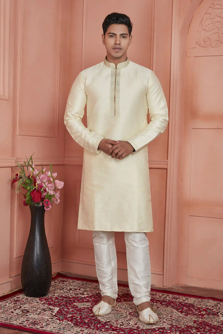 Men's Kurta Pajama Set | Jacquard Silk & Art Silk Traditional & Wedding Wear