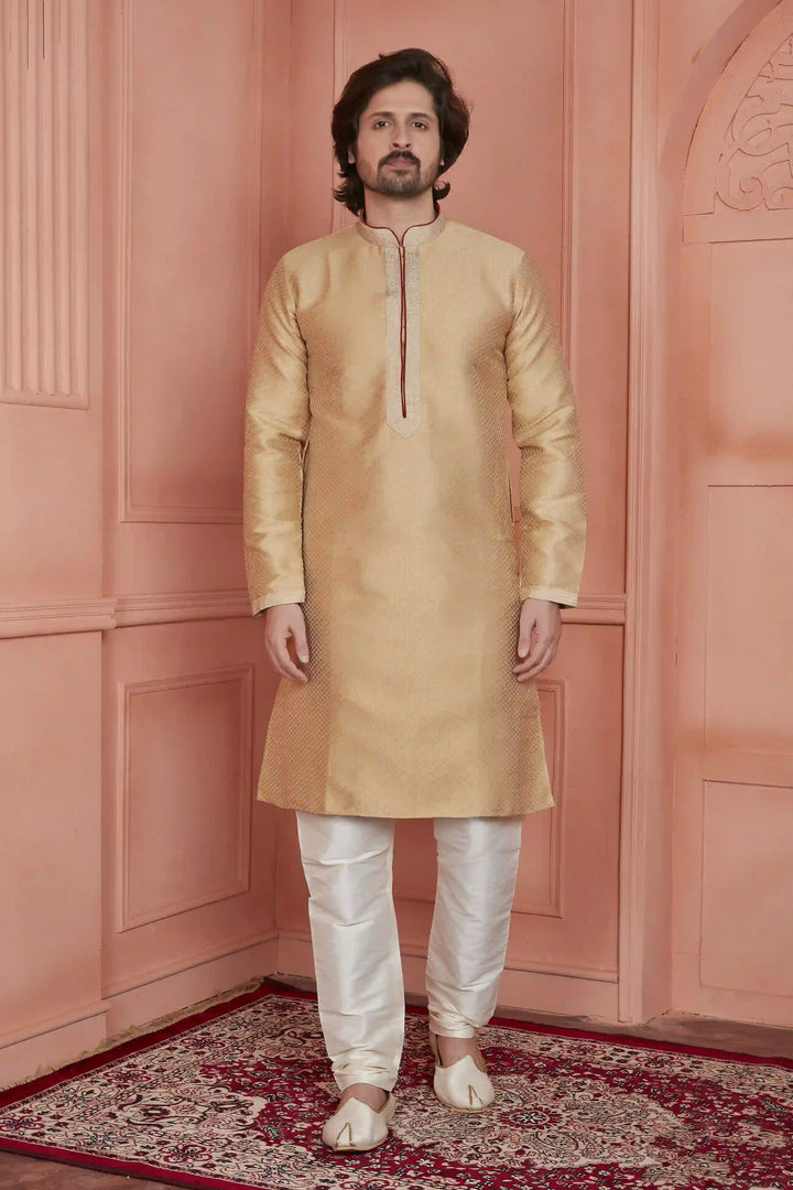 Men's Kurta Pajama Set | Jacquard Silk & Art Silk Traditional & Wedding Wear