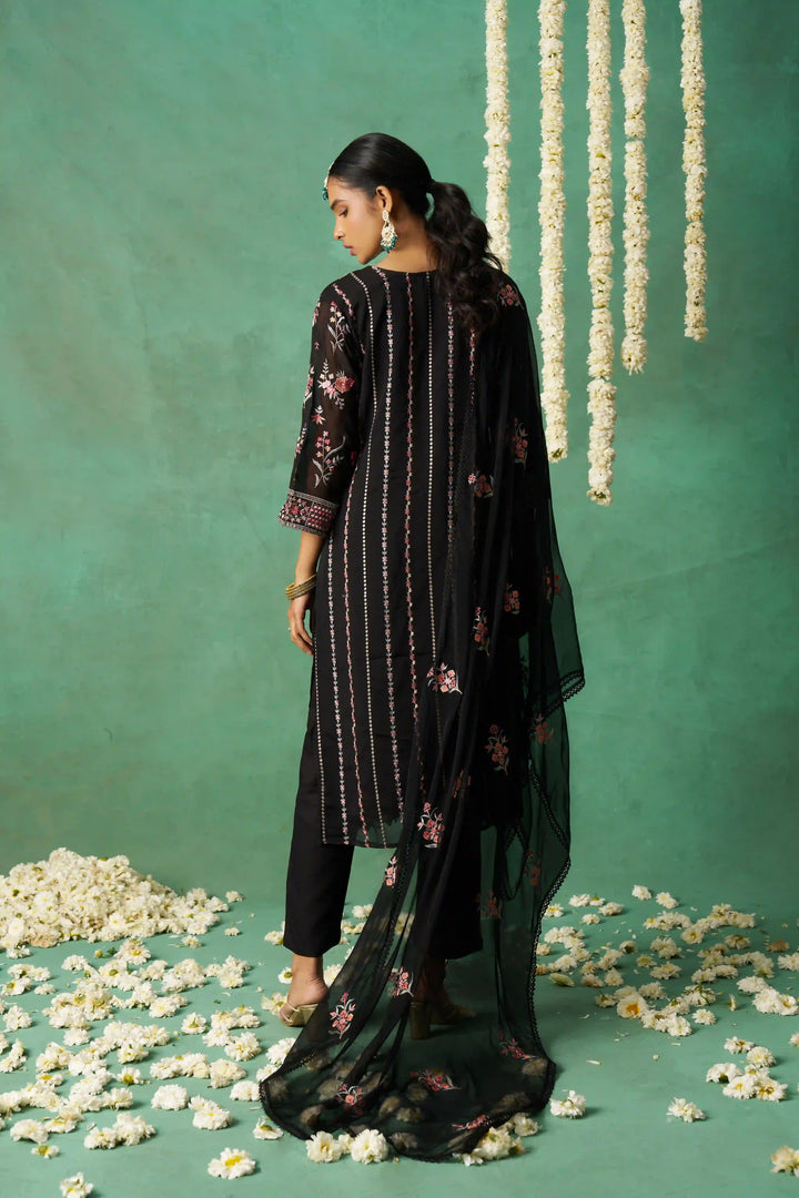 Designer Salwar Suit | Organza & Rayon with Multi-Thread Embroidery Festive Wear