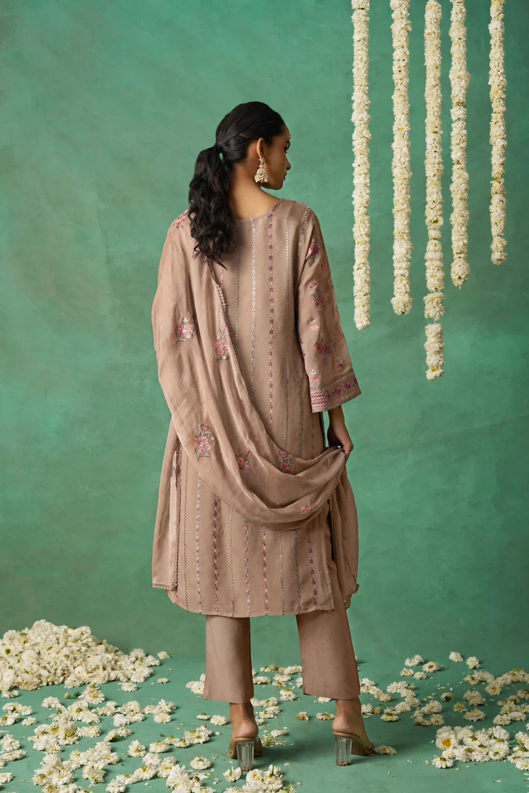 Designer Salwar Suit | Organza & Rayon with Multi-Thread Embroidery Festive Wear