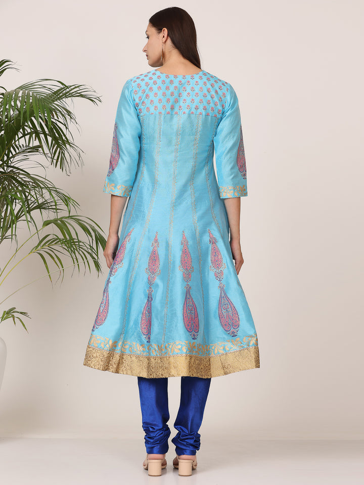 Gorgeous Orange Salwar Suit | Silk top bottom with Chanderi   dupatta
