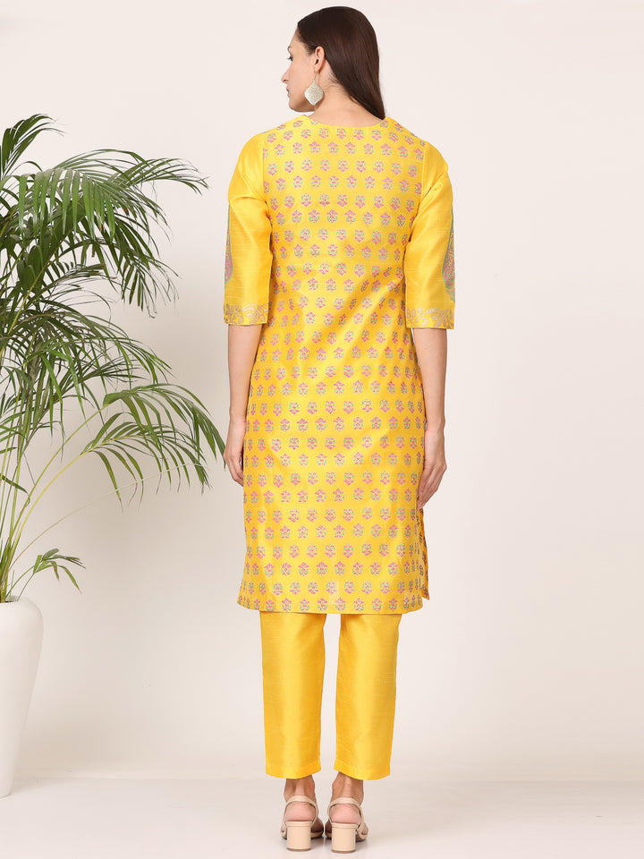 Stunning Orange Salwar Suit | Silk top bottom with Chanderi   dupatta
