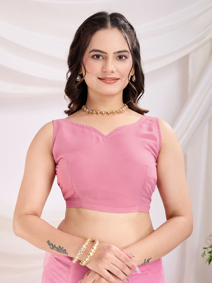 Soft Net Party Wear Saree | Designer Thread Embroidery Work with Mono Banglori Blouse
