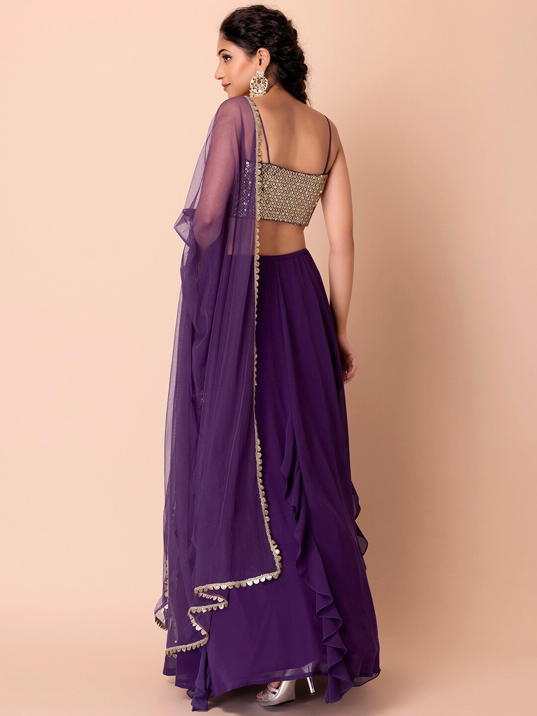 Stunning Dark Green Lehenga Choli | Georgette choli lehenga with dupatta