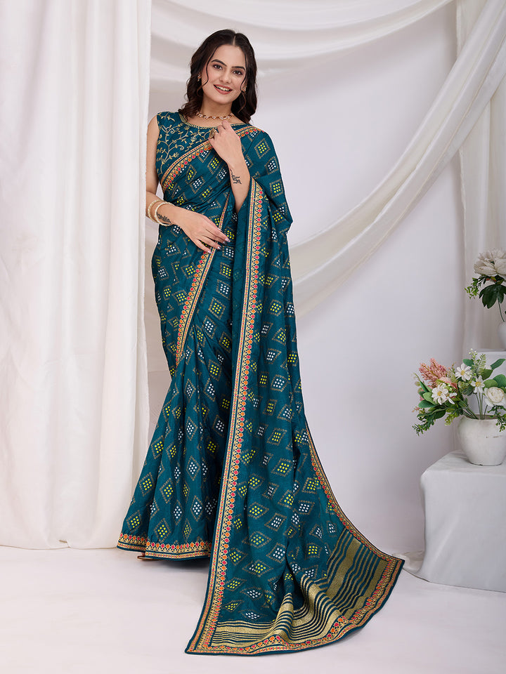 Opulent Grand Vichitra Silk  Saree | A Must-Have for Exclusive Festive Wardrobes