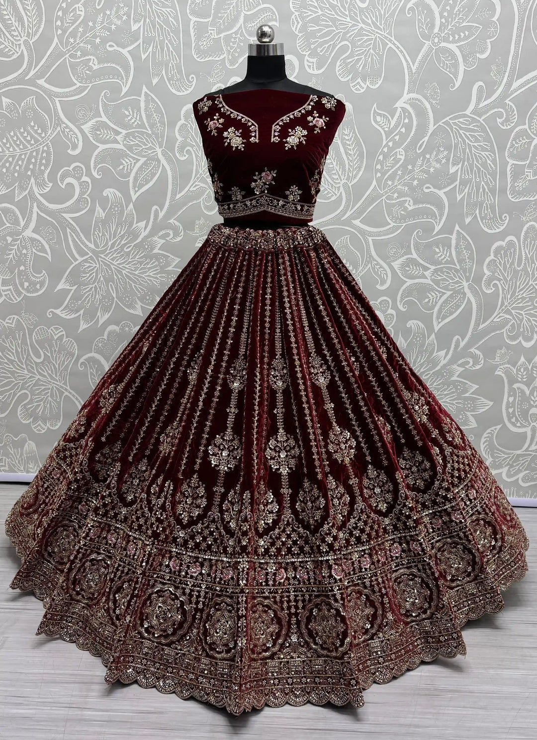 Sophisticated Formal Velvet Lehenga Choli | Inspired by Timeless Traditions and Modern Fashion Trends