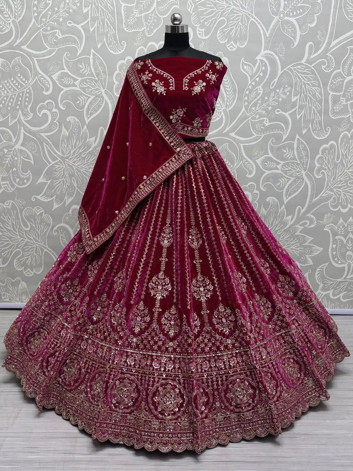 Sophisticated Formal Velvet Lehenga Choli | Inspired by Timeless Traditions and Modern Fashion Trends
