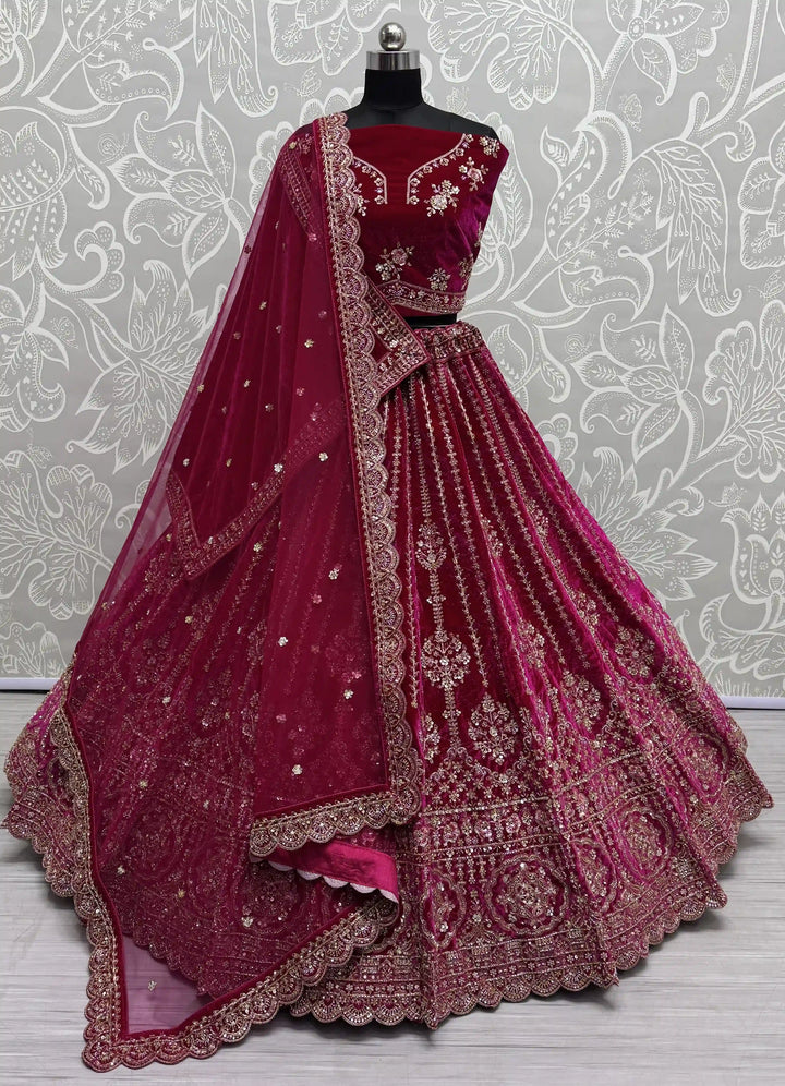 Sophisticated Formal Velvet Lehenga Choli | Inspired by Timeless Traditions and Modern Fashion Trends
