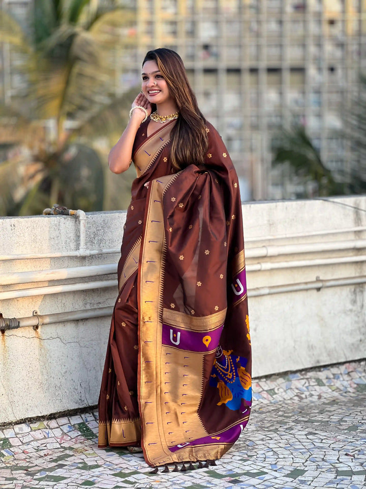 Modern Classic Soft Silk Saree | Enriched with Fine Embroidery and Graceful Aesthetic