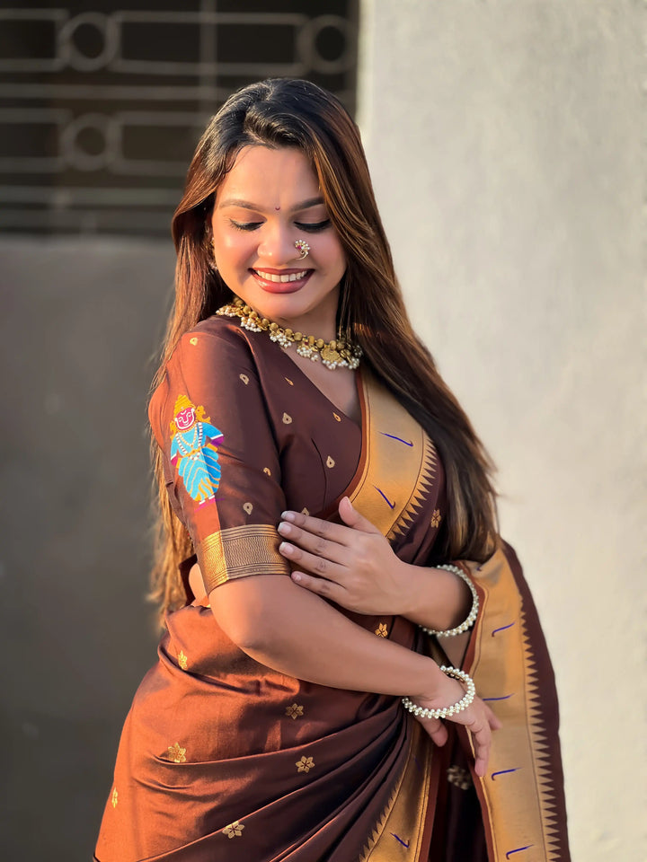 Modern Classic Soft Silk Saree | Enriched with Fine Embroidery and Graceful Aesthetic