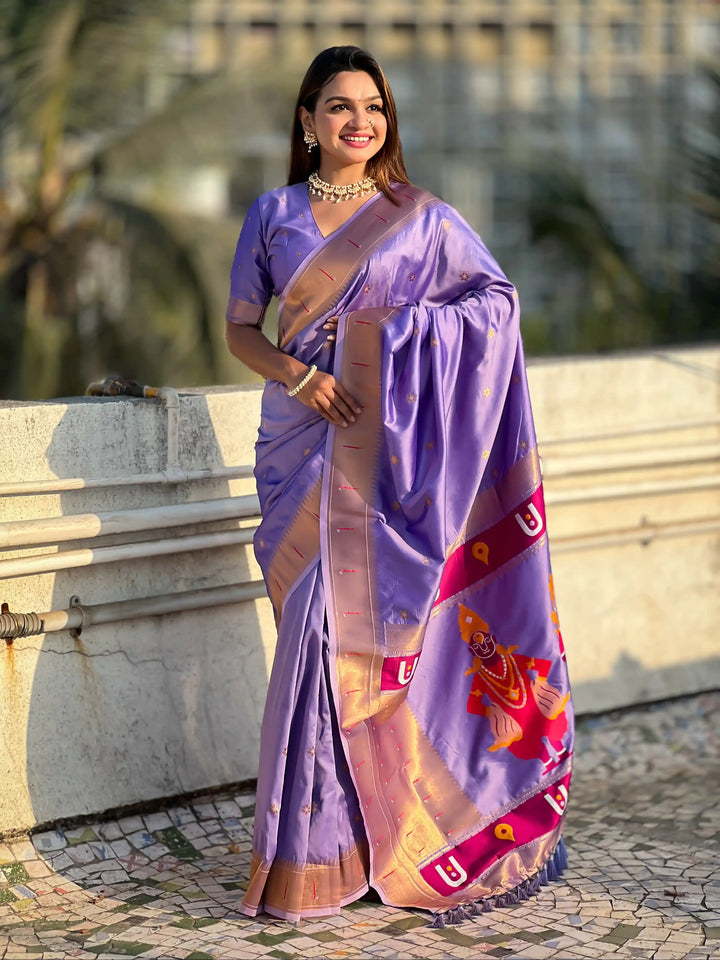 Modern Classic Soft Silk Saree | Enriched with Fine Embroidery and Graceful Aesthetic
