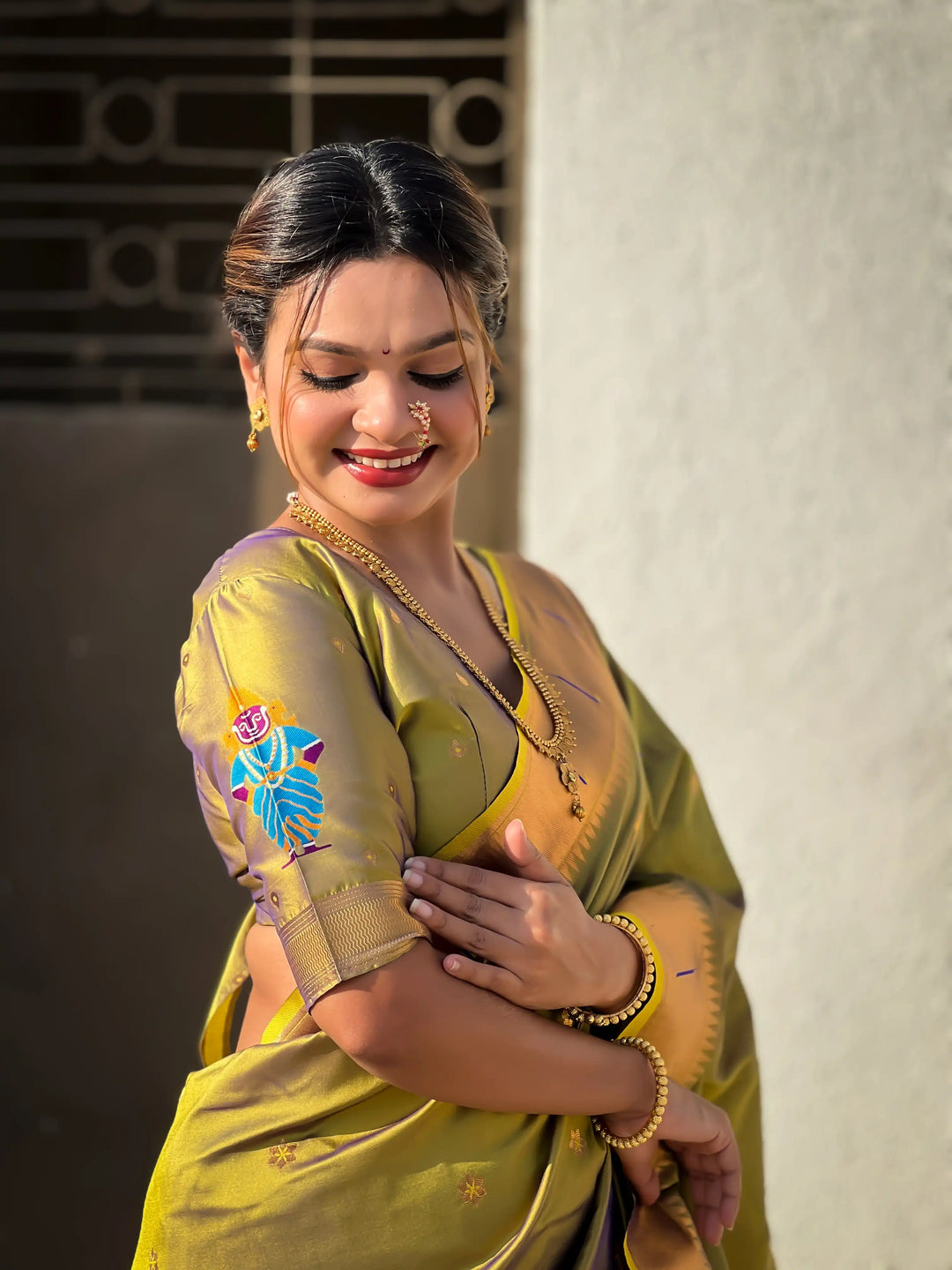 Modern Classic Soft Silk Saree | Enriched with Fine Embroidery and Graceful Aesthetic