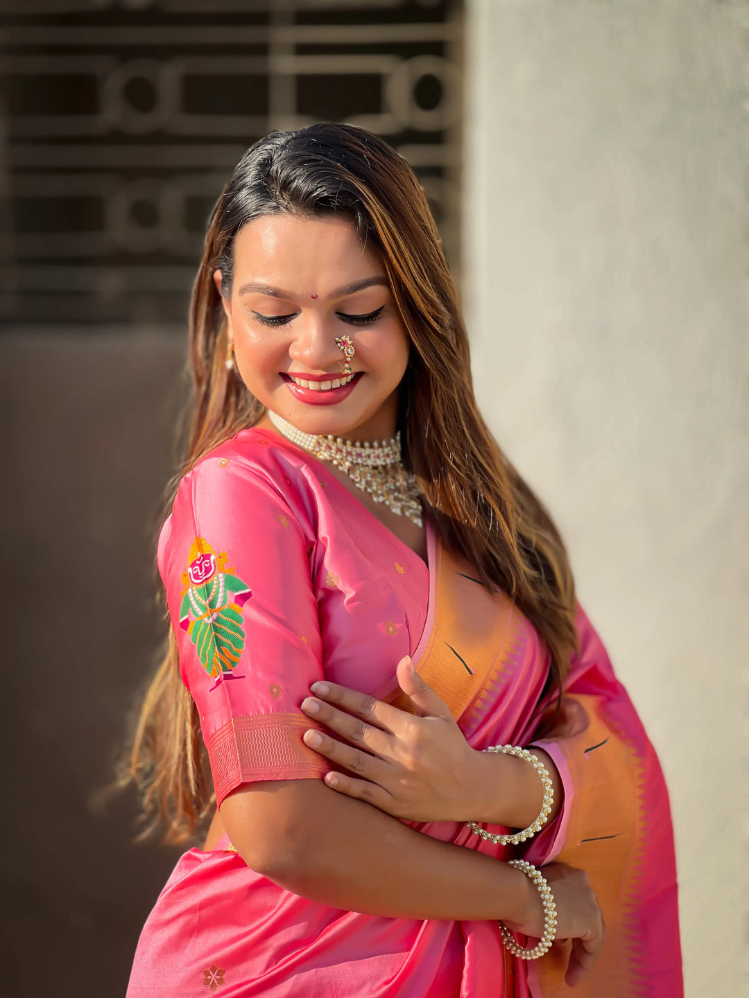 Modern Classic Soft Silk Saree | Enriched with Fine Embroidery and Graceful Aesthetic