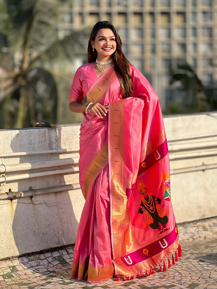 Modern Classic Soft Silk Saree | Enriched with Fine Embroidery and Graceful Aesthetic