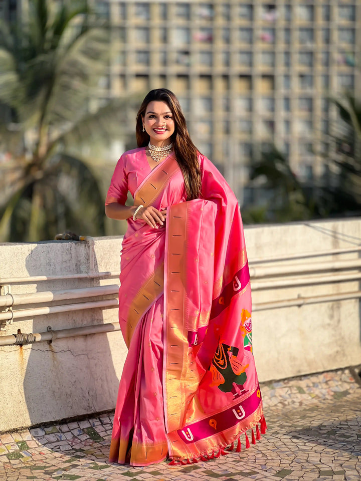 Modern Classic Soft Silk Saree | Enriched with Fine Embroidery and Graceful Aesthetic