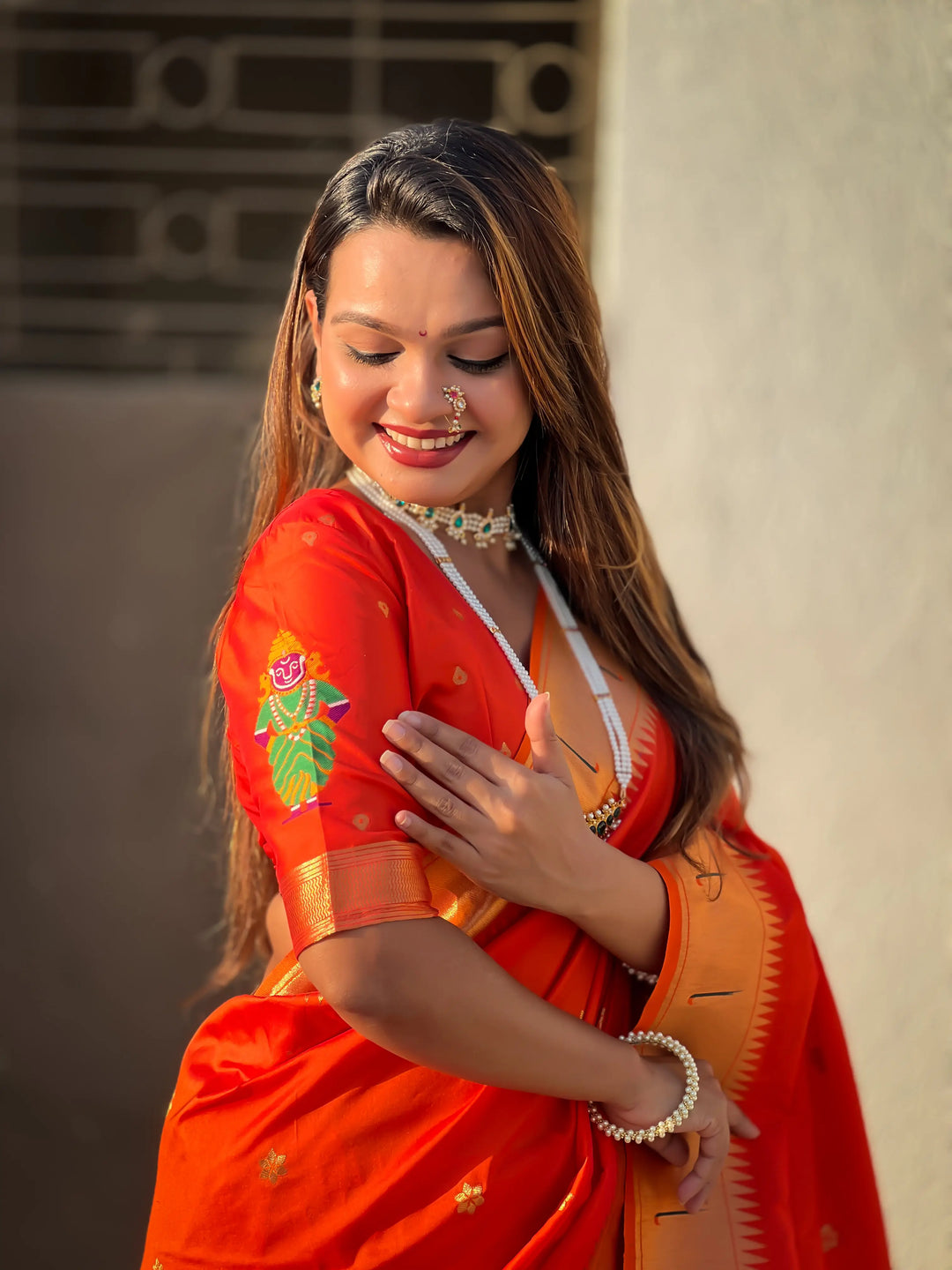Modern Classic Soft Silk Saree | Enriched with Fine Embroidery and Graceful Aesthetic