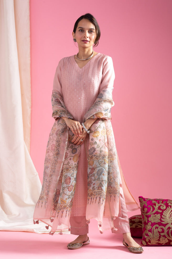 Authentic Ethnic Viscose Chanderi Pink Salwar Kameez | Inspired by Timeless Traditions and Modern Fashion Trends