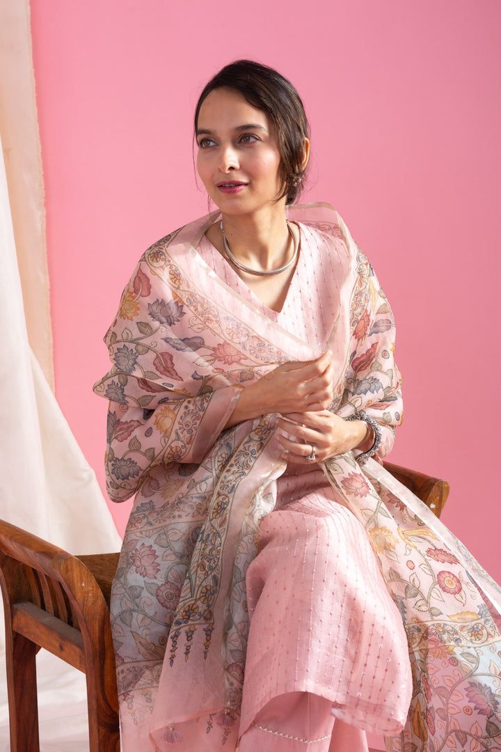 Authentic Ethnic Viscose Chanderi Pink Salwar Kameez | Inspired by Timeless Traditions and Modern Fashion Trends