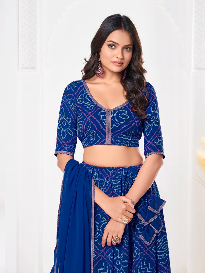 Sophisticated Formal Georgette Lehenga Choli | An Ultimate Expression of Sophistication and Class