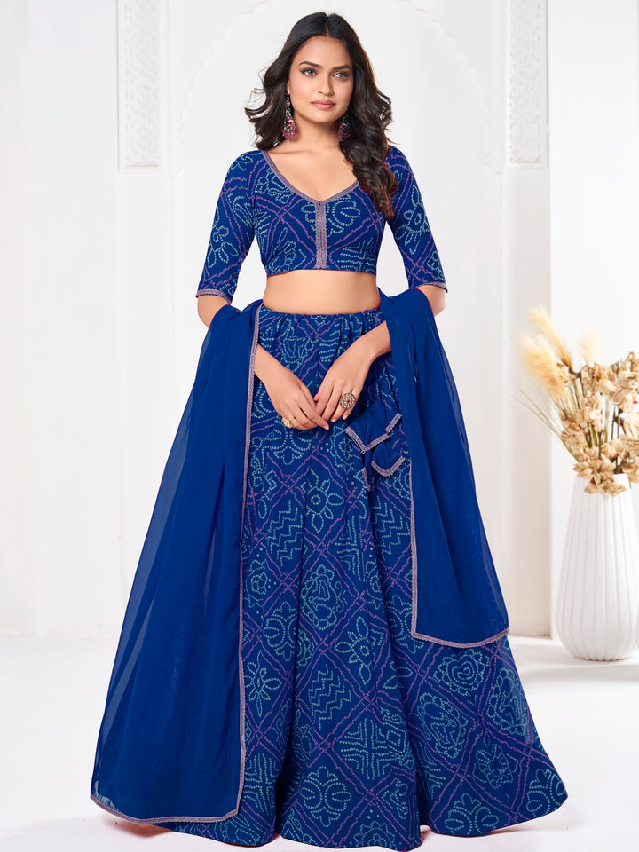 Sophisticated Formal Georgette Lehenga Choli | An Ultimate Expression of Sophistication and Class