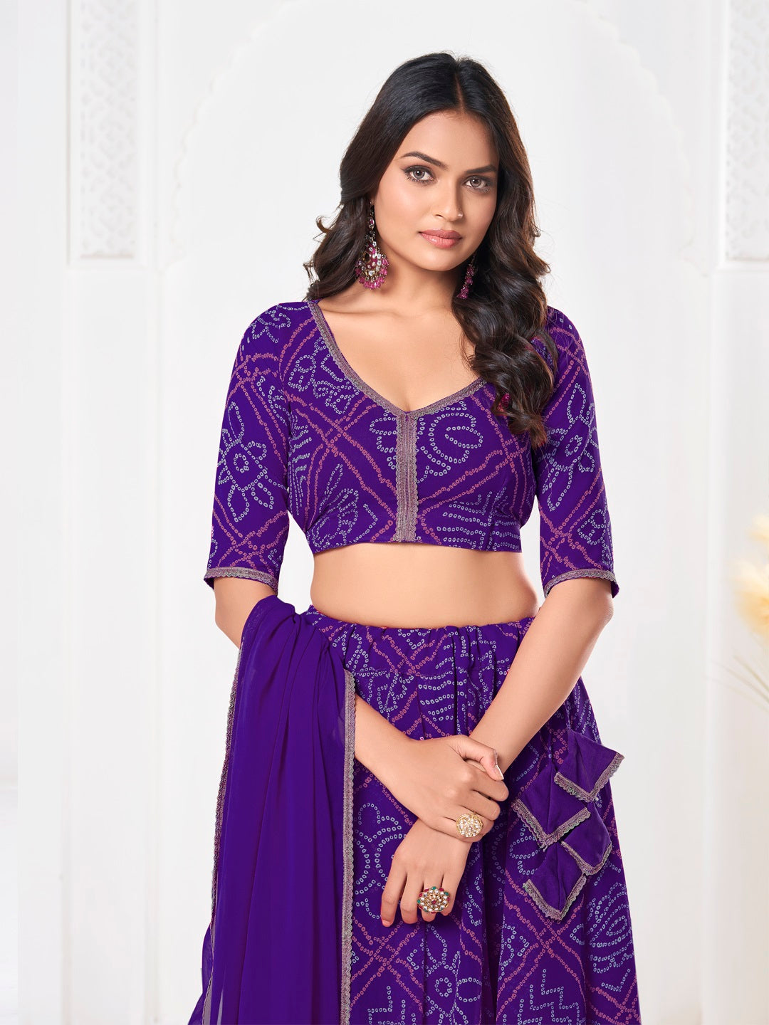 Sophisticated Formal Georgette Lehenga Choli | An Ultimate Expression of Sophistication and Class