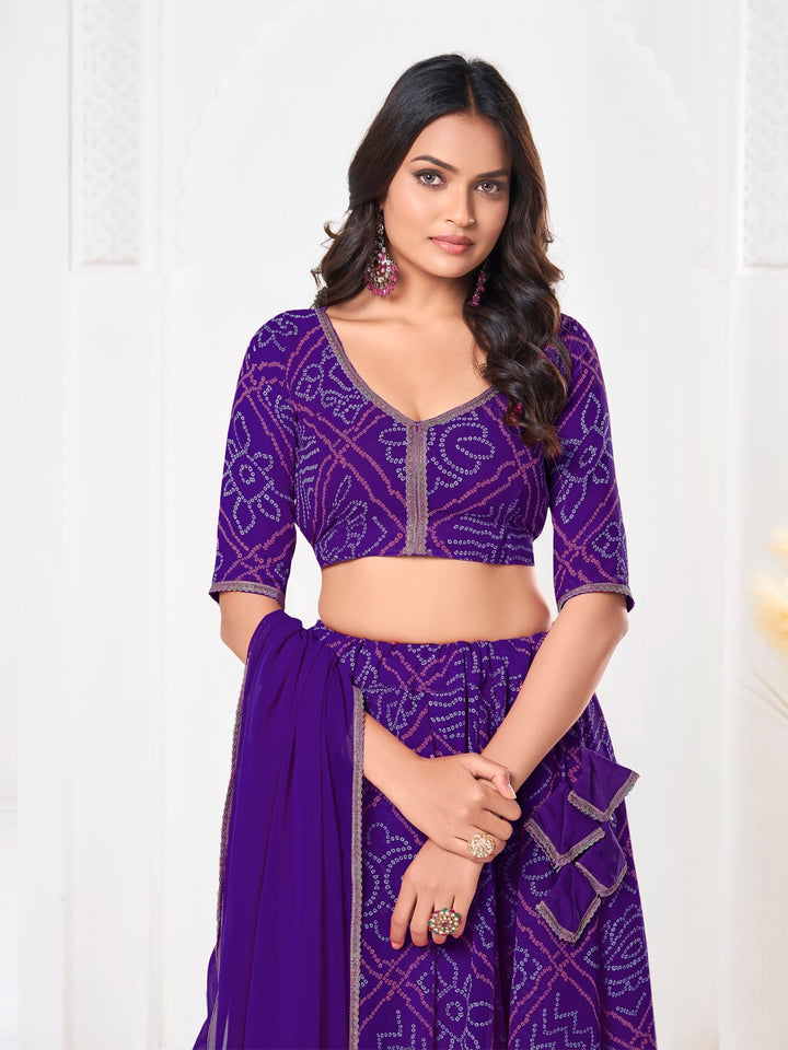 Sophisticated Formal Georgette Lehenga Choli | An Ultimate Expression of Sophistication and Class