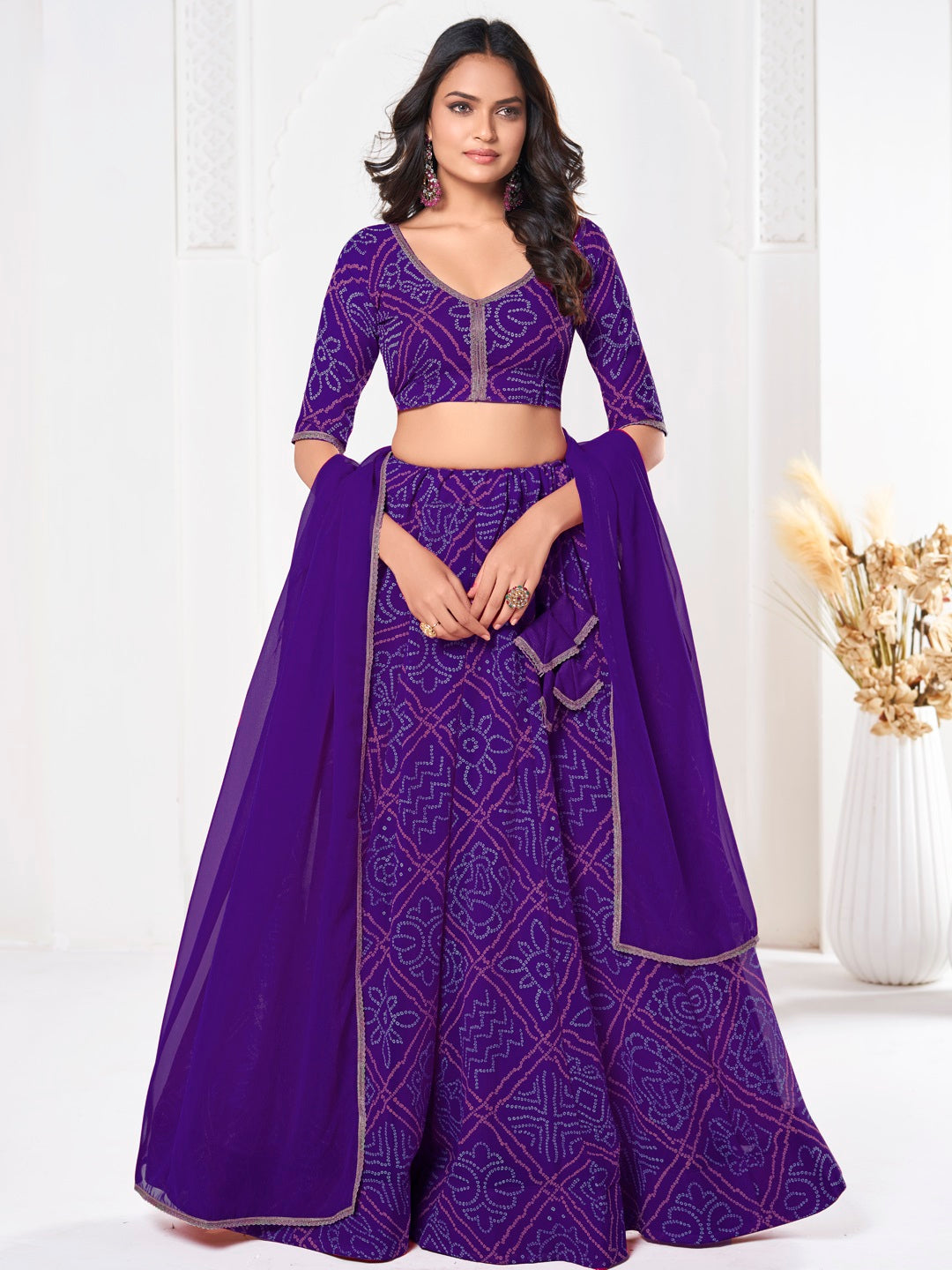 Sophisticated Formal Georgette Lehenga Choli | An Ultimate Expression of Sophistication and Class