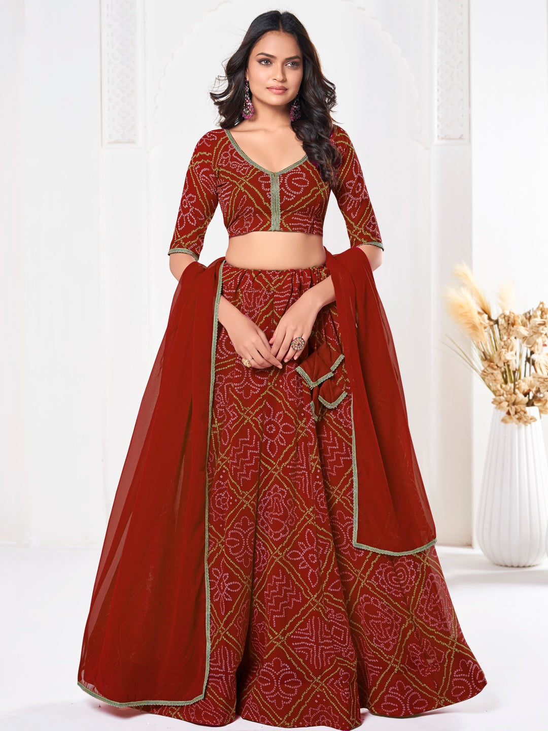 Sophisticated Formal Georgette Lehenga Choli | An Ultimate Expression of Sophistication and Class