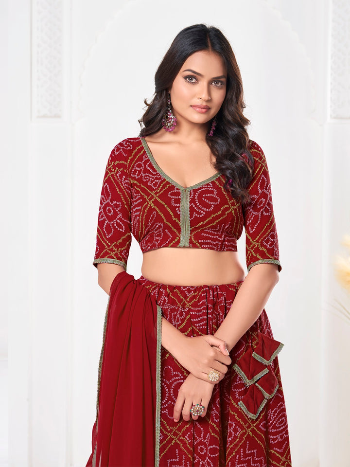 Sophisticated Formal Georgette Lehenga Choli | An Ultimate Expression of Sophistication and Class