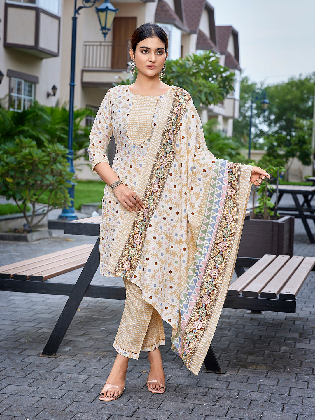 Traditional Elegant Cotton Blend  Salwar Kameez | Inspired by Timeless Traditions and Modern Fashion Trends