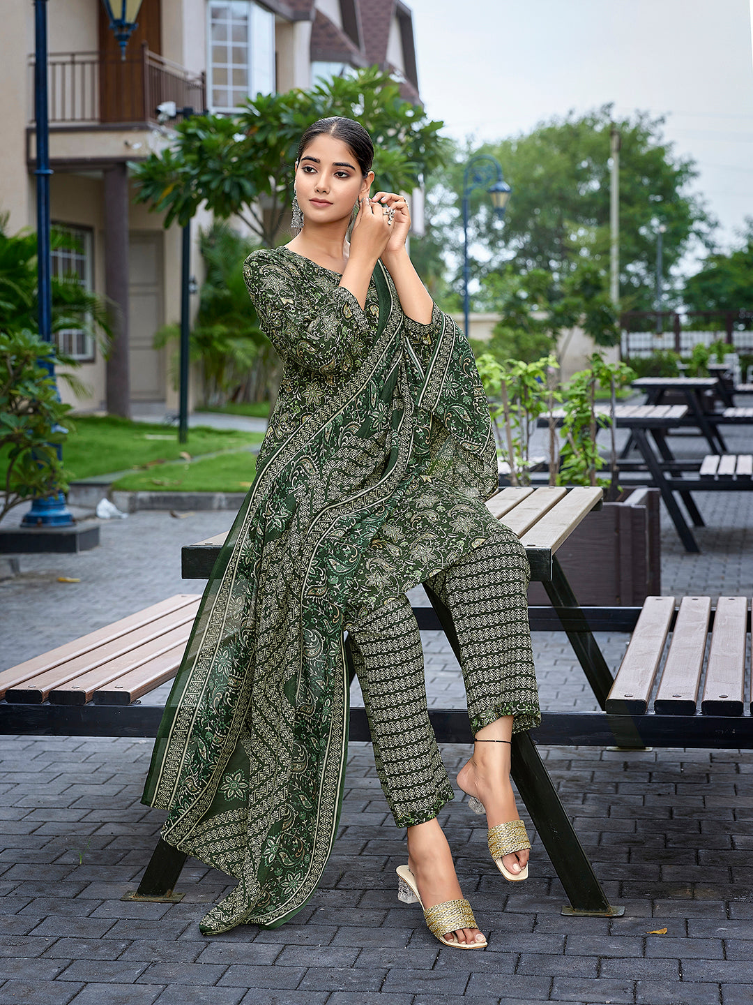 Traditional Elegant Cotton Blend  Salwar Kameez | Inspired by Timeless Traditions and Modern Fashion Trends