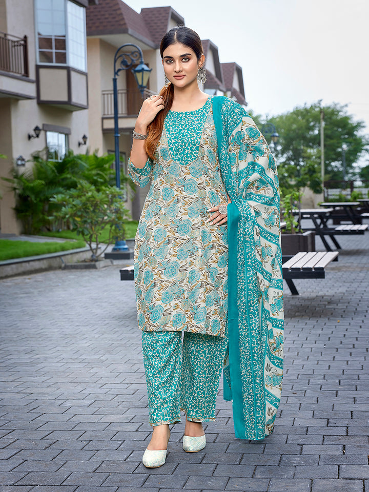 Traditional Elegant Cotton Blend  Salwar Kameez | Inspired by Timeless Traditions and Modern Fashion Trends