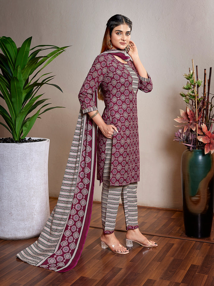 Traditional Elegant Cotton Blend  Salwar Kameez | Inspired by Timeless Traditions and Modern Fashion Trends