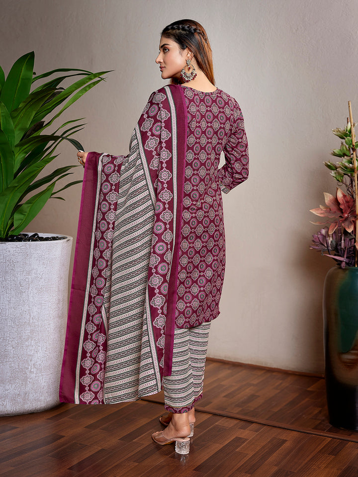 Traditional Elegant Cotton Blend  Salwar Kameez | Inspired by Timeless Traditions and Modern Fashion Trends