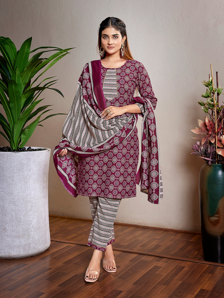 Traditional Elegant Cotton Blend  Salwar Kameez | Inspired by Timeless Traditions and Modern Fashion Trends