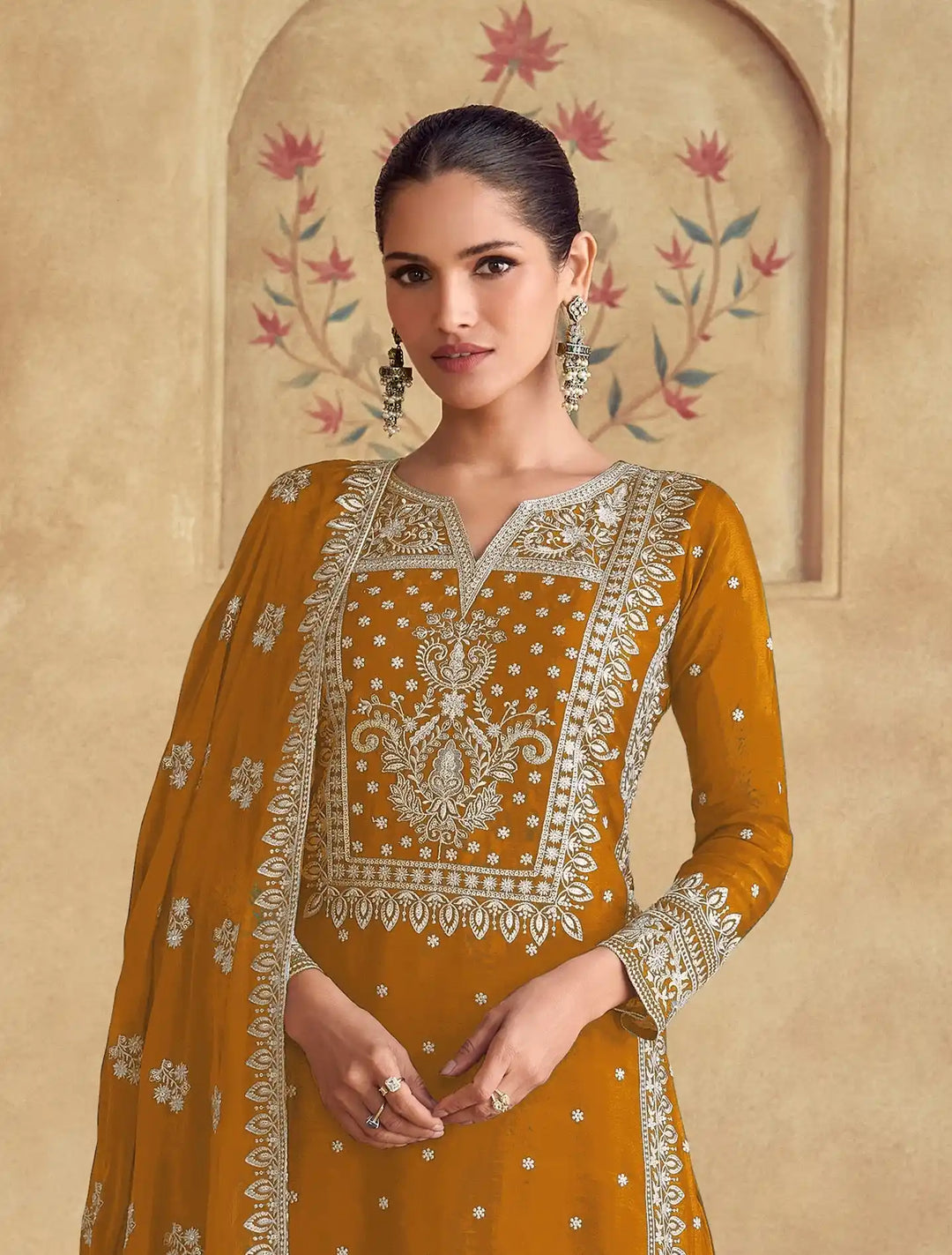 Authentic Ethnic Palazzo Suits | Exuding Royalty with Superior Fabric and Impeccable Craftsmanship