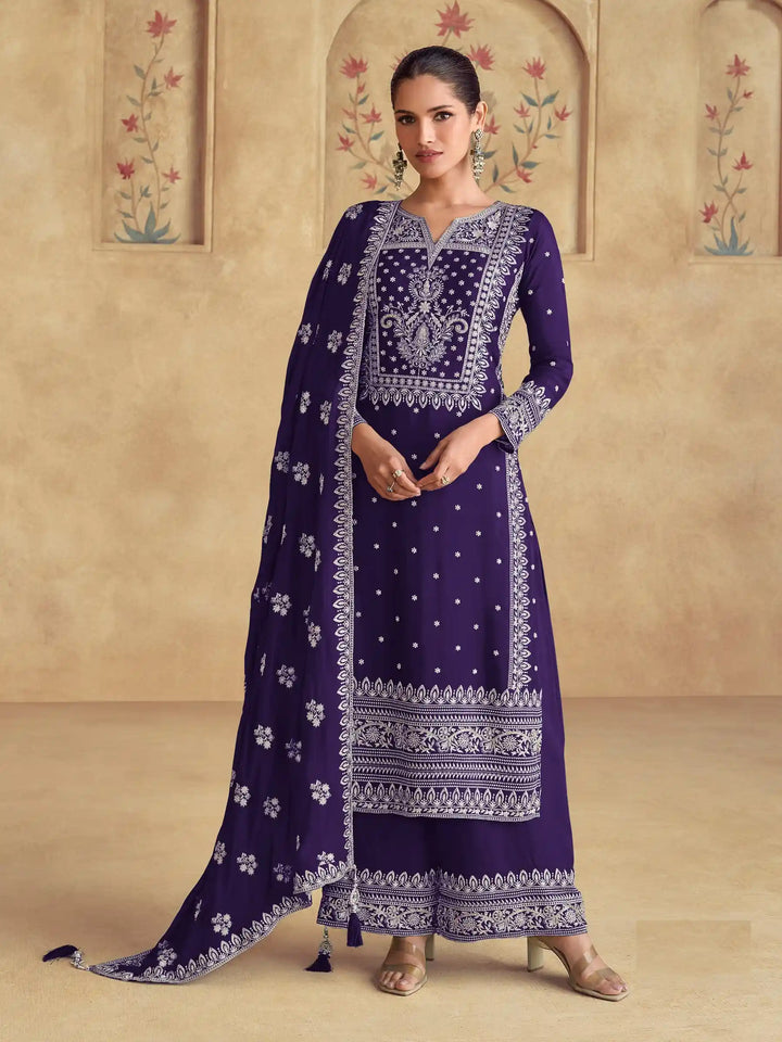 Authentic Ethnic Palazzo Suits | Exuding Royalty with Superior Fabric and Impeccable Craftsmanship