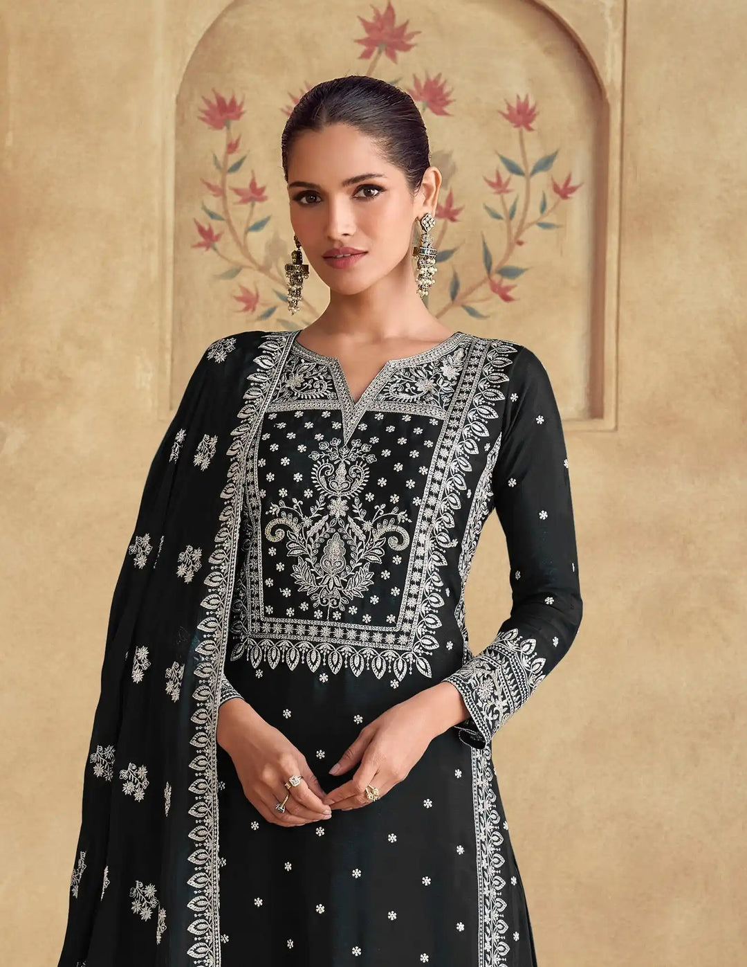 Authentic Ethnic Palazzo Suits | Exuding Royalty with Superior Fabric and Impeccable Craftsmanship