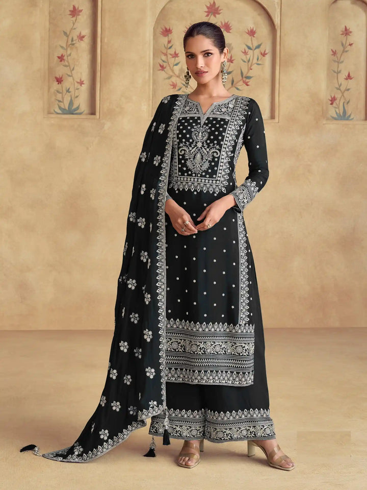 Authentic Ethnic Palazzo Suits | Exuding Royalty with Superior Fabric and Impeccable Craftsmanship