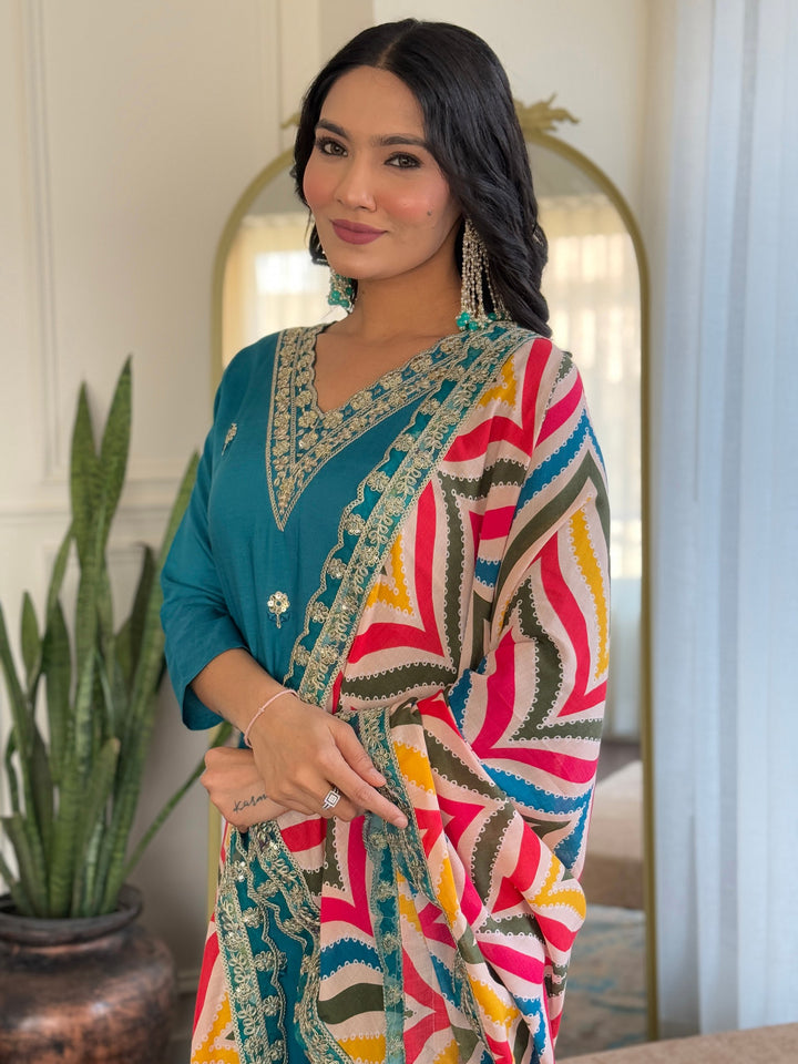 Timeless Elegant Viscose  Salwar Kameez | Designed for Those Who Appreciate True Craftsmanship