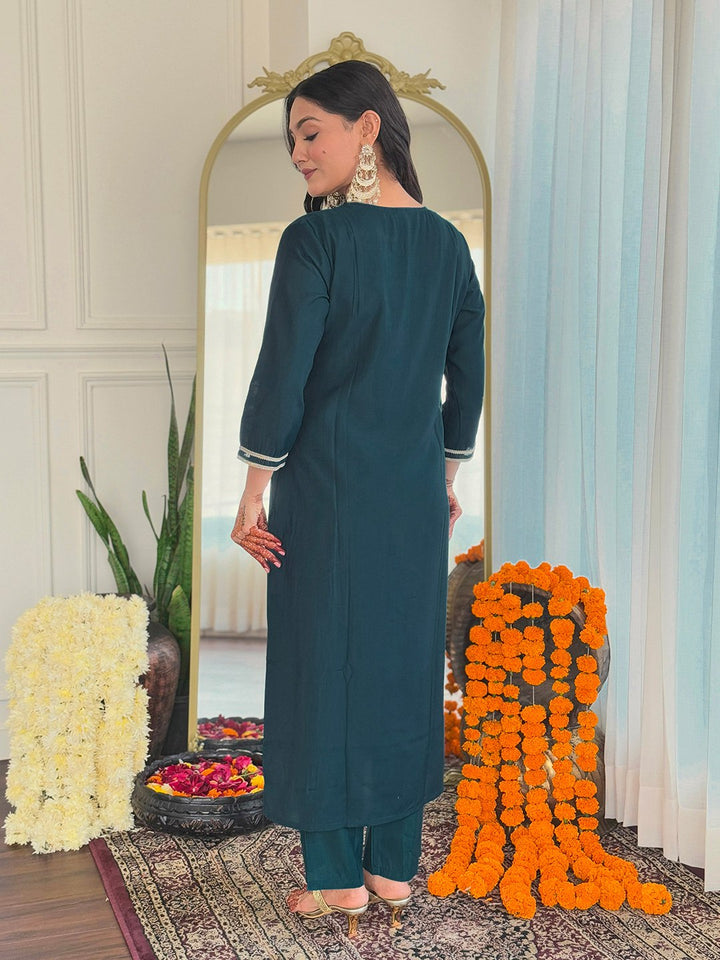 Stylish Wedding BSY Viscose Teal Blue Salwar Kameez | Luxury Attire for Weddings and Special Moments