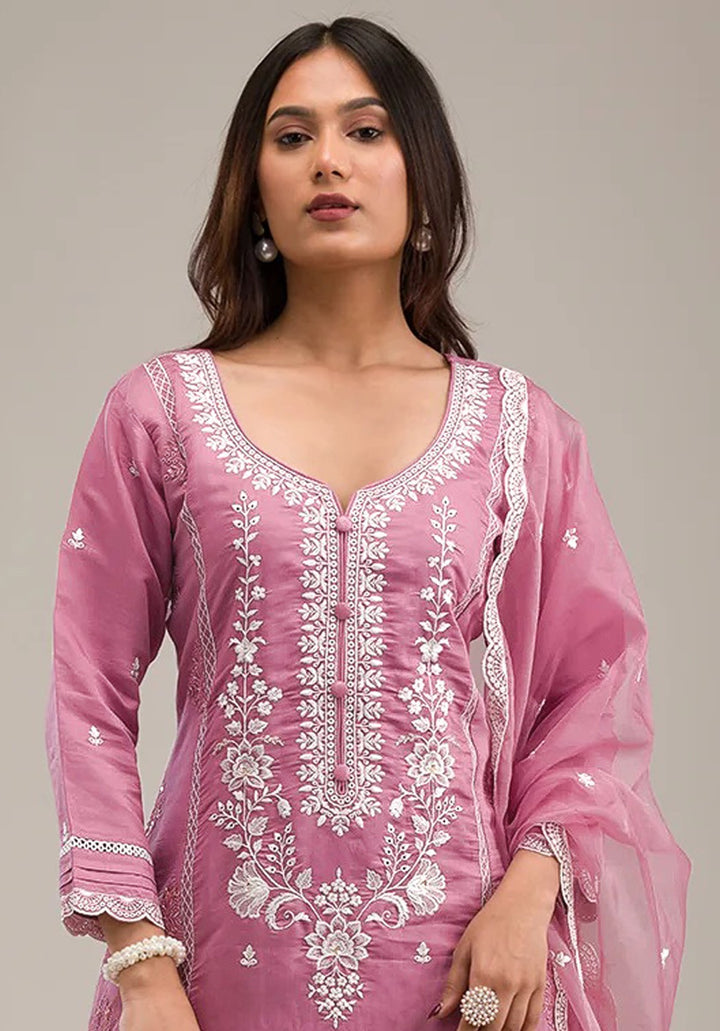 Party Wear Cotton Salwar Kameez | Embroidery & Grace