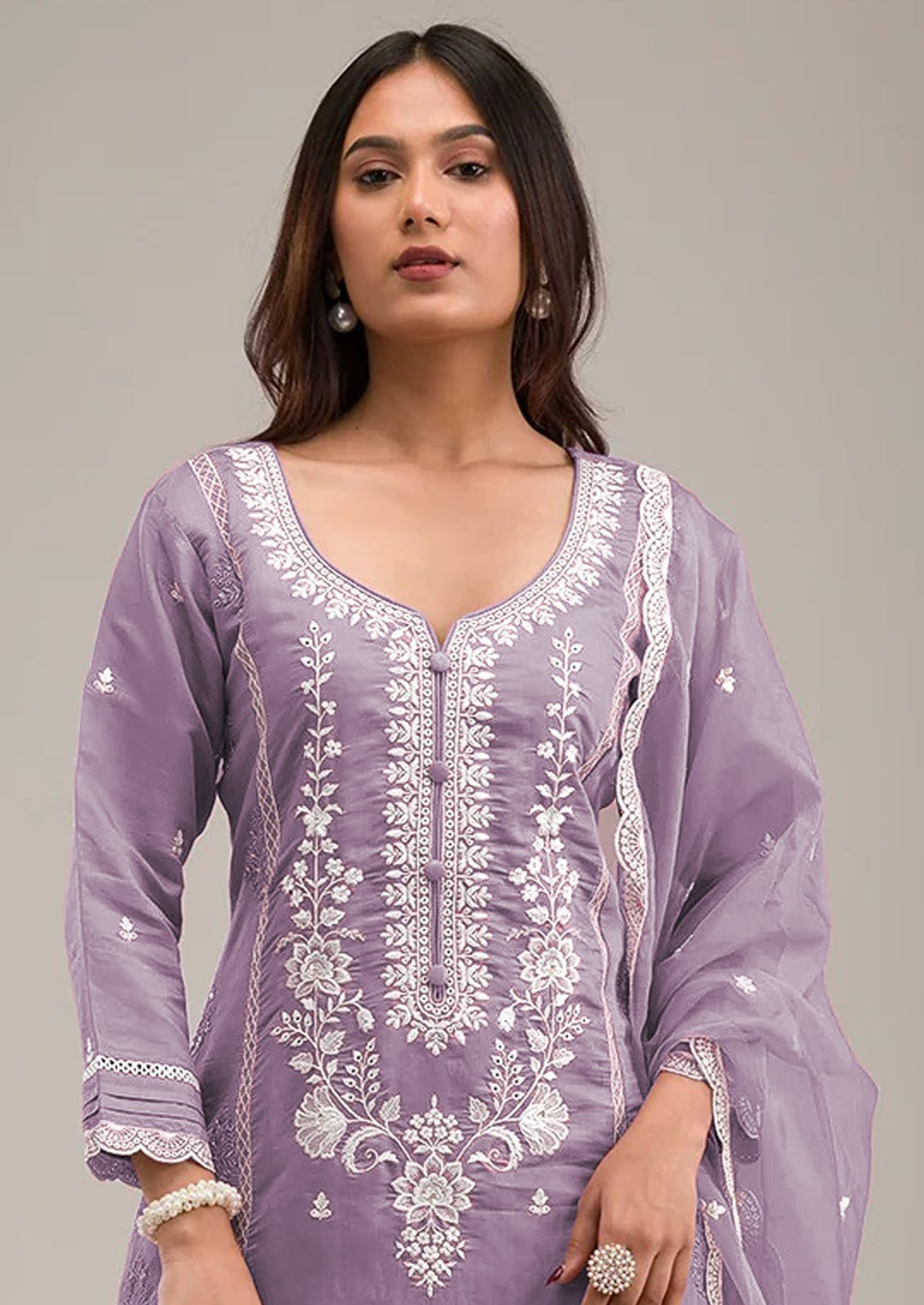 Party Wear Cotton Salwar Kameez | Embroidery & Grace