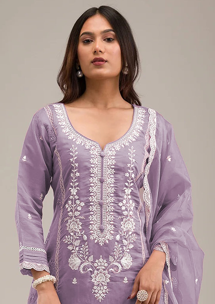 Party Wear Cotton Salwar Kameez | Embroidery & Grace