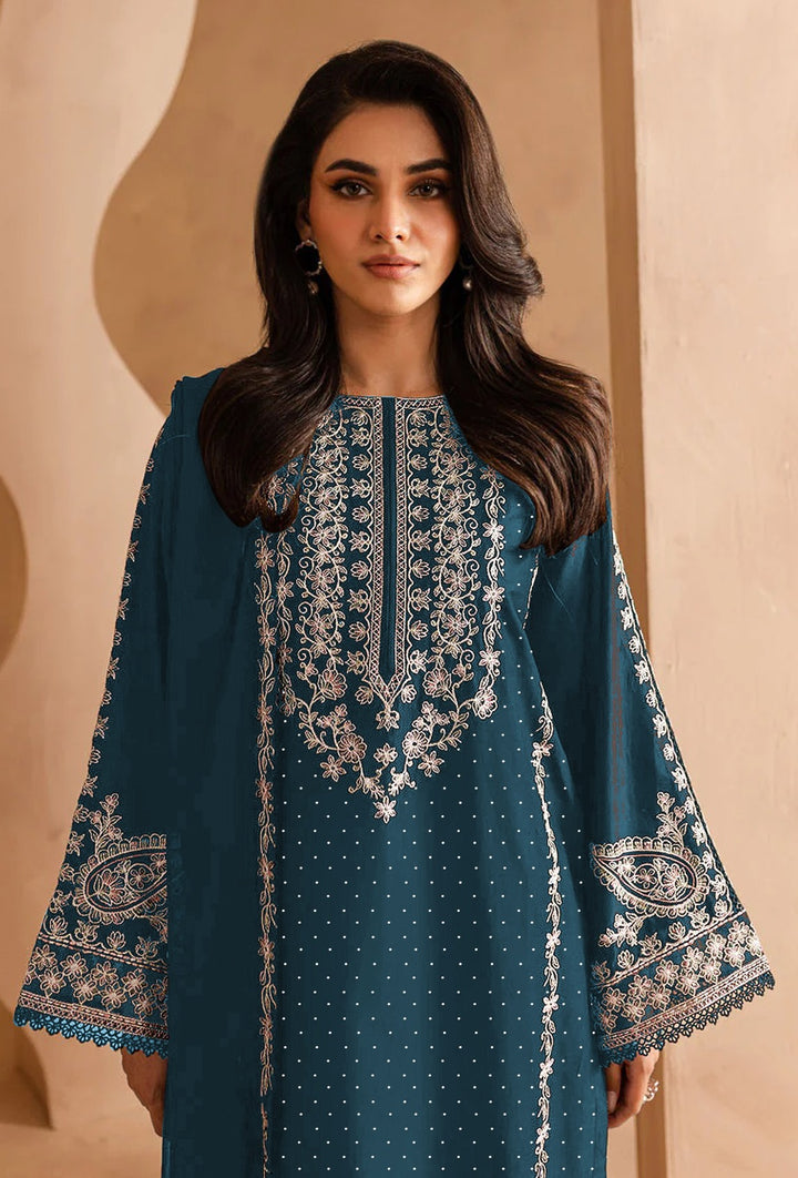 Designer Georgette Suit | Embroidery Work with Santoon Bottom & Dupatta for Festive Look