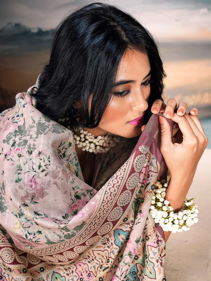 Cotton Silk Saree for Women | Stylish Digital Printed Ethnic Wear