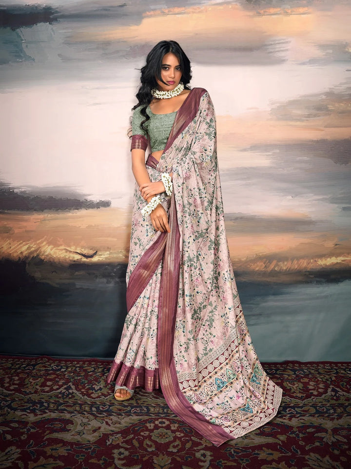 Cotton Silk Saree for Women | Stylish Digital Printed Ethnic Wear