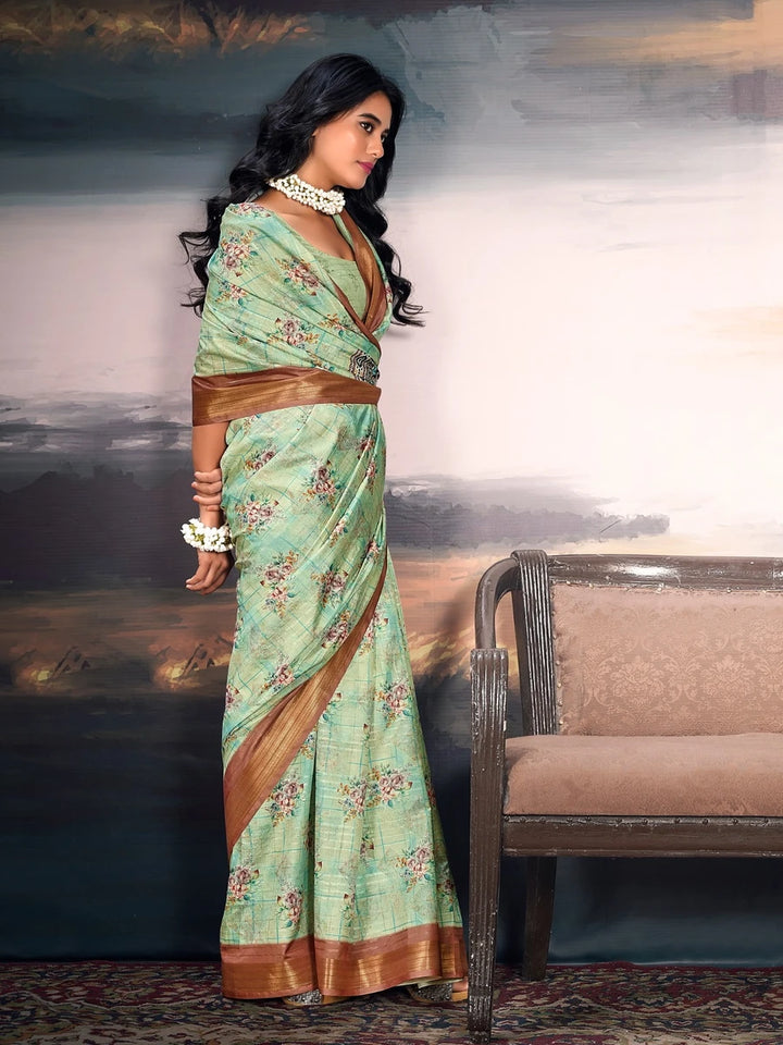 Premium Festive Wear Cotton Silk Saree | Elegant Look with Jari Border