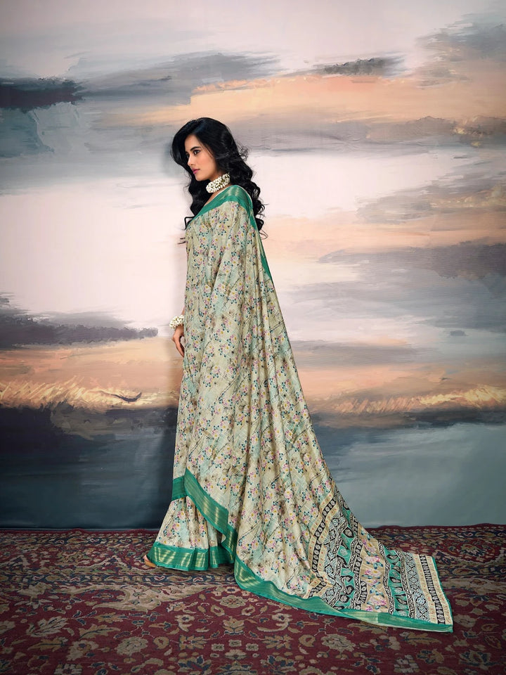 Exquisite Trendy Cotton Silk Saree |  Weaving Jari & Digital Design