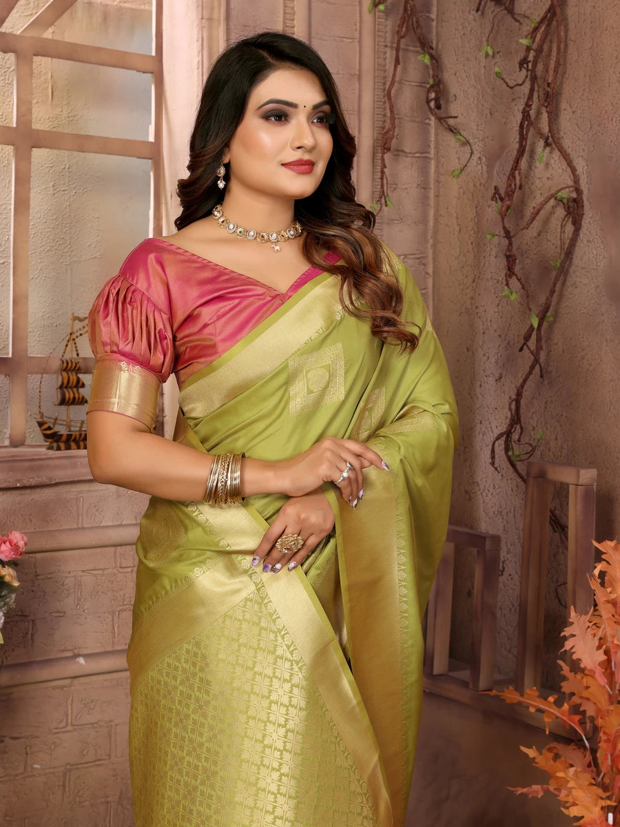 Designer Soft Silk Saree | Rich Wevon Jari Work Perfect Wedding Wear Outfit